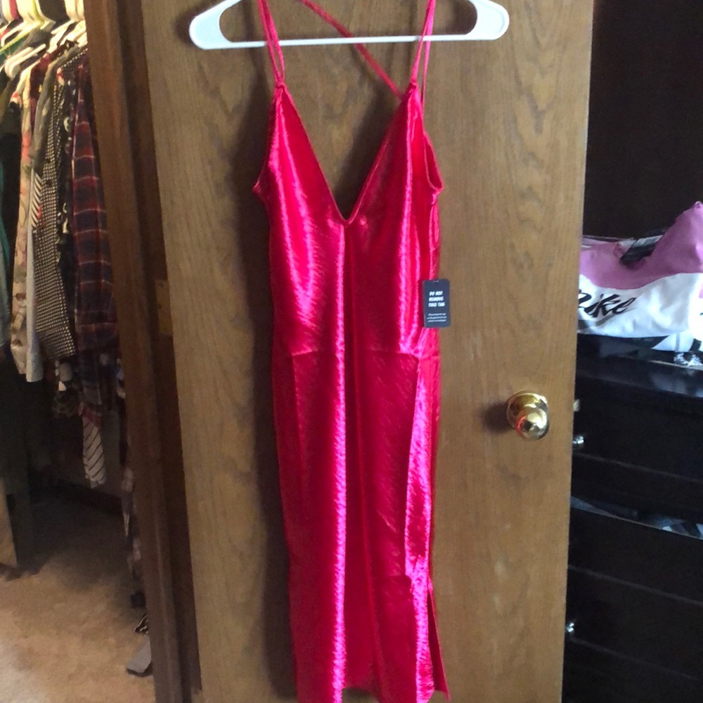 Pink silk express dress - never worn - tags